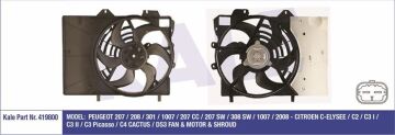 Peugeot 207 | 2006-2012 | Fan Moturu Kale