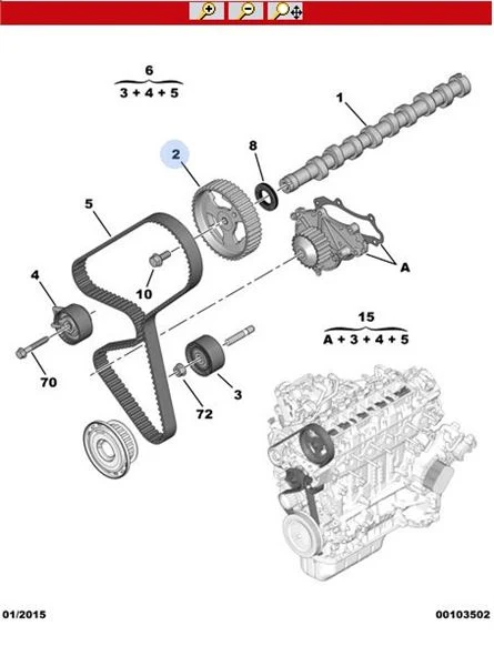 Citroen C1 I Eksantrik Dişlisi PSA