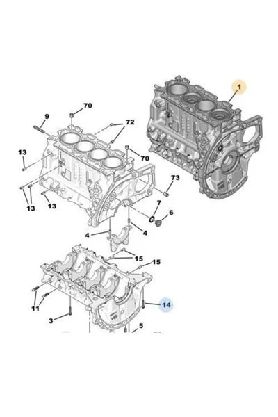 CITROEN BERLİNGO I  Motor Bloğu Blok + Piston PSA