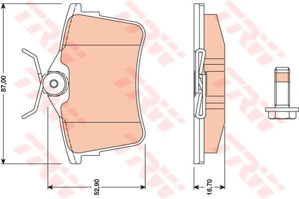 CITROEN BERLİNGO I  Arka Balata TRW