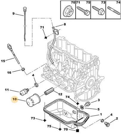 Citroen Yağ Filtresi PSA