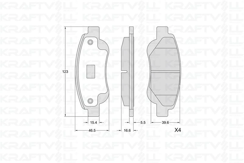 Citroen C1 I  Ön Fren Balatası KRAFTVOLL